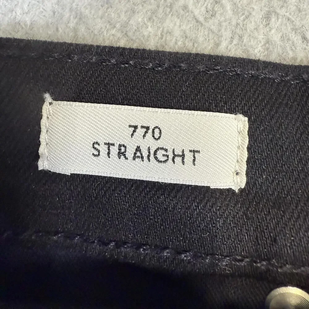 J. Crew Men's Size 30x30 Black 770 Straight Leg Jeans Pants